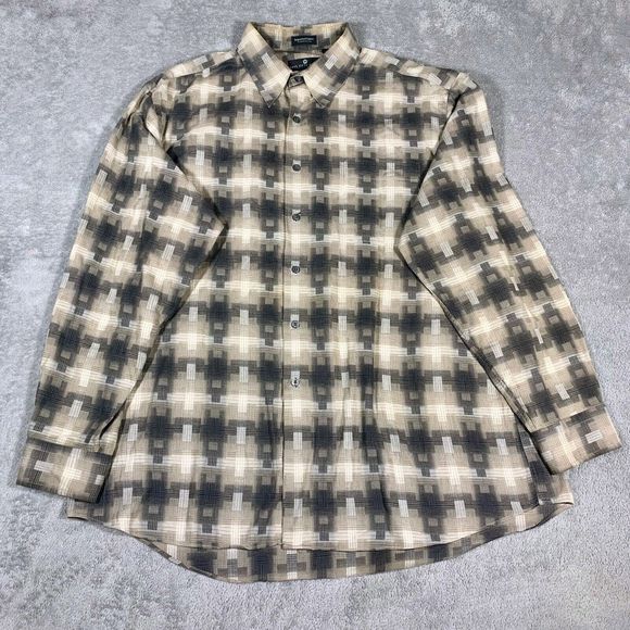Saks Fifth Avenue Men’s 100% Cotton Pocket Button Up Shirt Size XL - Picture 1 of 10